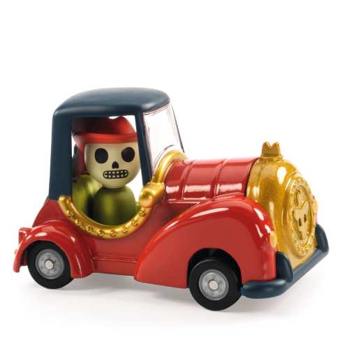 Autko CRAZY MOTORS Djeco - RED SKULL