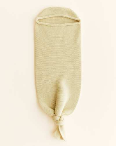 Kokon niemowlęcy z wełny merino Hvid - Light Yellow