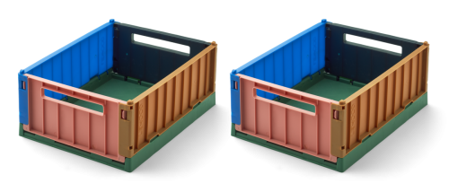 Zestaw dwóch skrzynek do przechowywania Weston S Liewood - EDEN MULTI MIX