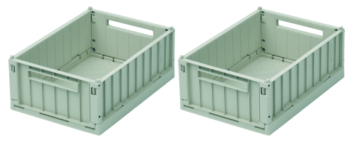 Zestaw dwóch skrzynek do przechowywania Weston S Liewood - PEPPERMINT