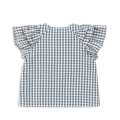KS100330 - KIM FRILL SS SHIRT - CAPTAINS BLUE CHECK - Extra 5.jpeg
