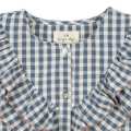 KS100330 - KIM FRILL SS SHIRT - CAPTAINS BLUE CHECK - Extra 6.jpeg