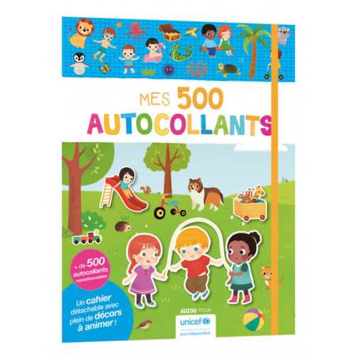 Zeszyt 500 naklejek Auzou -Gry i zabawy