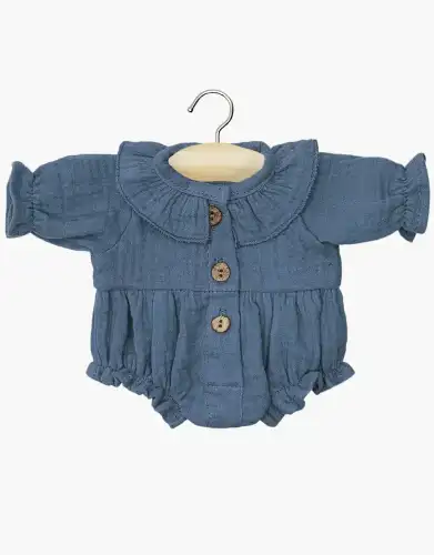 minikane-dressing-poupees-gordis-barboteuse-leonore-en-gaze-de-coton-bleu-outremer.webp