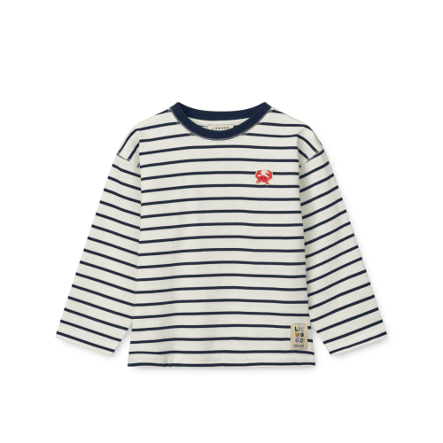 Koszulka LS Tyler Liewood - STIPES CLASSIC NAVY / CREME DE LA CREME