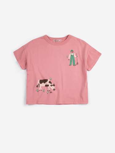 Koszulka Farm Adventure, BOBO CHOSES - PINK 