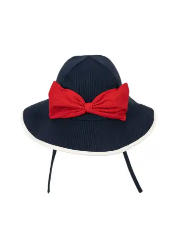 Kapelusz kąpielowy BOWIE Konges Sloejd - NAVY BLAZER