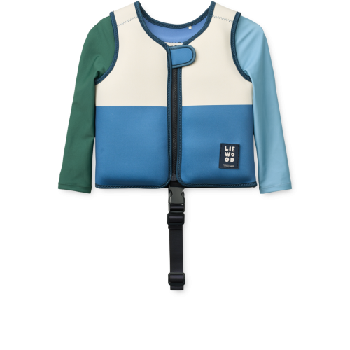 Kamizelka do pływania z długim rękawem Dove, Liewood - RIVERSIDE MULTI MIX