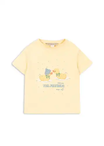 Koszulka ERA TEE Konges Sloejd - BANANA CREPE