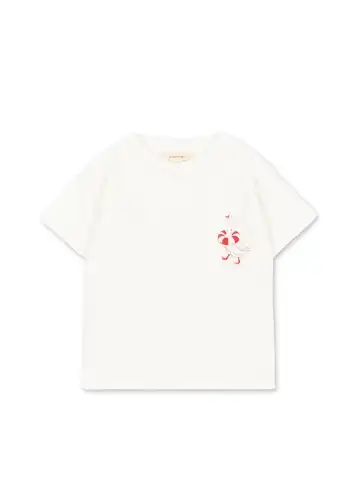 Koszulka ERA TEE Konges Sloejd - OFF WHITE/LIFEGUARD SERVICE