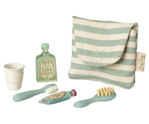 Zestaw szczoteczek w torebce  Maileg - Blue stripe