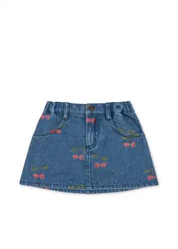 Spódniczka jeansowa MAGOT Konges Sloejd - MA GRANDE CERISE DENIM