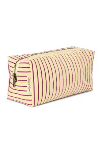Kosmetyczka Poplin Striped Pouch, Studio Noos - Butter Yellow