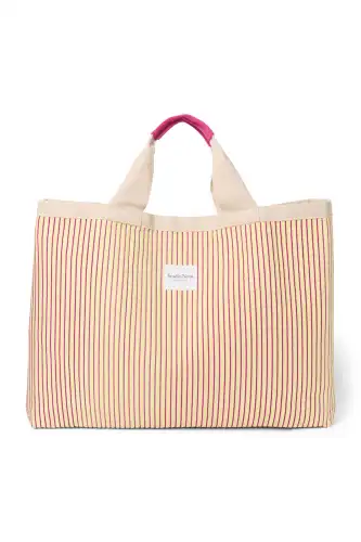 Plażowa torba Poplin Striped, Studio Noos - Butter Yellow