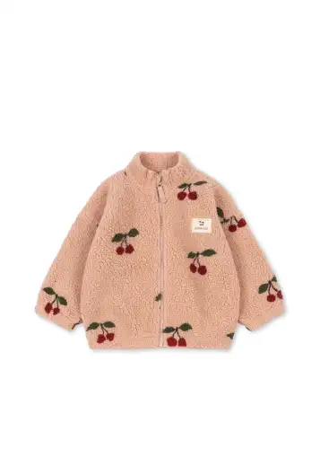 Kurtka JODY TEDDY Konges Sloejd - MA GRANDE CERISE BLUSH