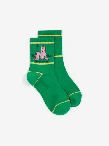 Krótkie skarpetki Long Puff, BOBO CHOSES - GREEN