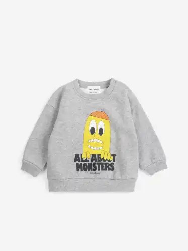 Bluza Bigtooth Lemon, BOBO CHOSES - LIGHT HEATHER GREY