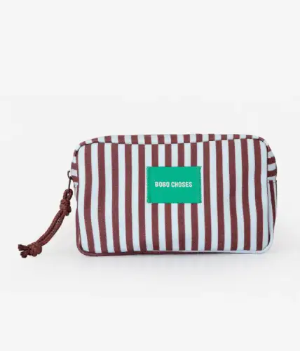 Piórnik/kosmetyczka Striped, BOBO CHOSES - LIGHT BLUE