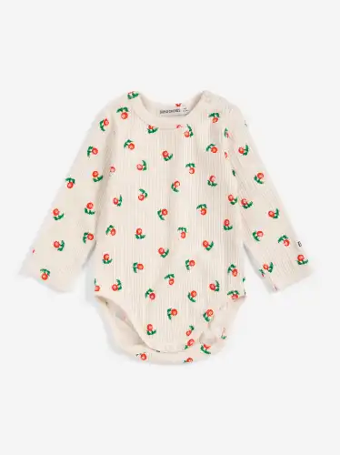 Body niemowlęce Stamp Bloom BOBO CHOSES - OFF WHITE 