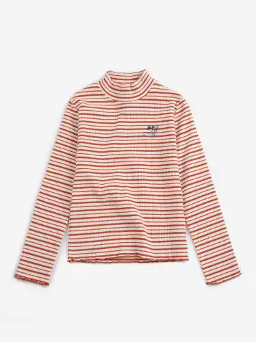 Koszulka z golfem Energy Flower Stripes BOBO CHOSES - OFFWHITE