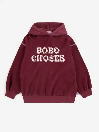 Bluza z kapturem Bobo Choses Embossed BOBO CHOSES - BURGUNDY RED