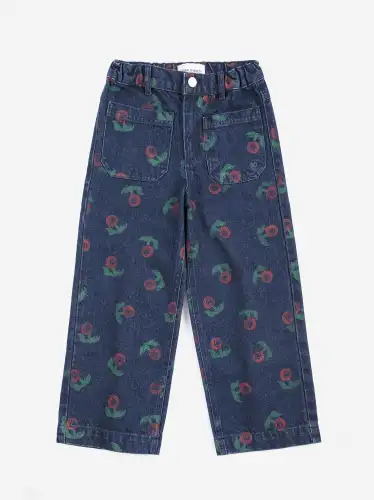 Spodnie jeansowe Stamp Bloom BOBO CHOSES - NAVY BLUE 