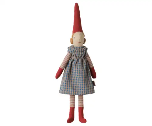 Pixy Girl 26cm size 1, Maileg - Blue dress