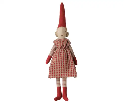 Pixy Girl 26cm size 1, Maileg - Red dress