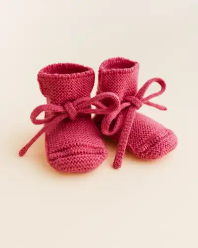 Buciki z wełny merino Hvid - Lollipop / 9-15M  