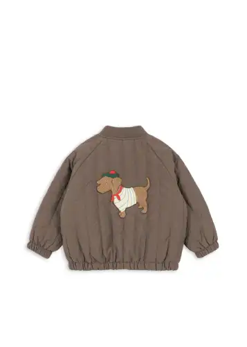 Kurtka bomberka JUNO Konges Sloejd - WALNUT