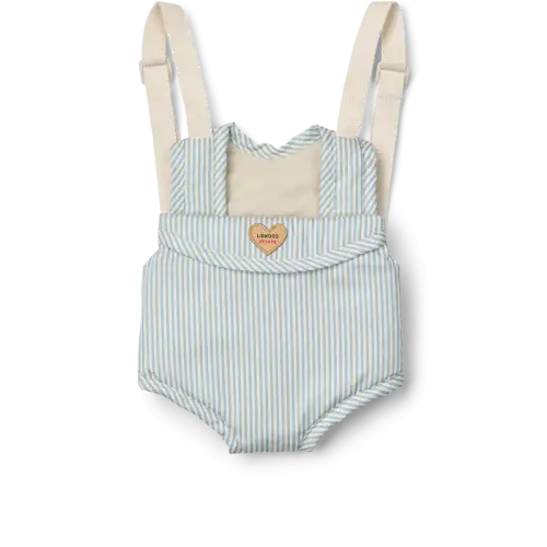 Nosidełko dla lalek Eleanor Liewood - Y/D STRIPE BEACH BLUE / CREME DE LA CREME