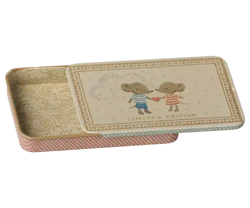 Pudełko metalowe z przesuwną pokrywką Maileg - Mice