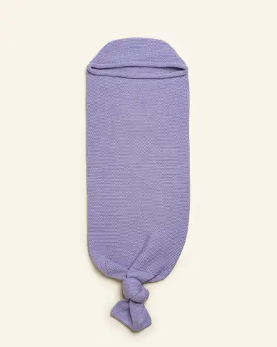 Kokon niemowlęcy z wełny merino Hvid - Lilac