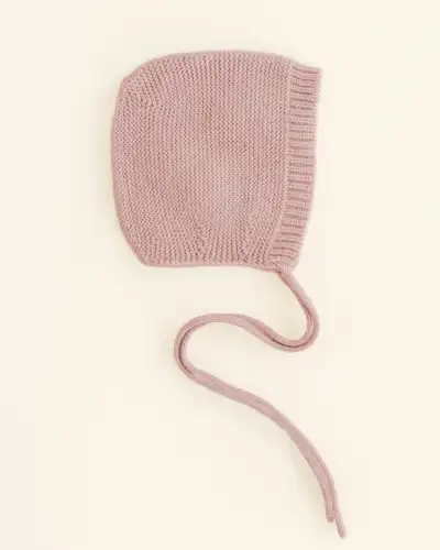 Bonetka Dolly z wełny merino HVID - Powder