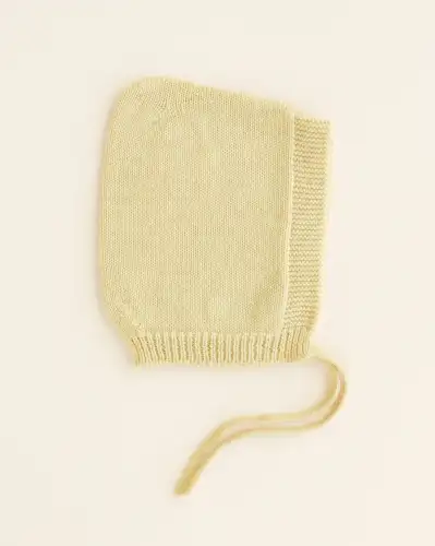 Bonetka Pixie Isidor z wełny merino HVID - Light Yellow