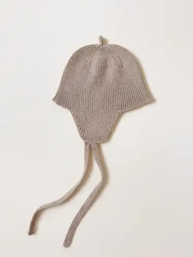 Bonetka Kota z wełny merino HVID - Sand