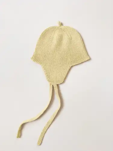 Bonetka Kota z wełny merino HVID - Light Yellow