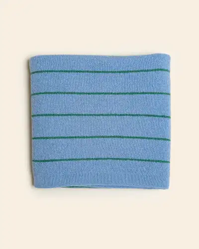 Koc Harry z wełny merino HVID - Light blue / Grass