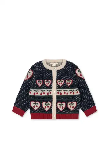 Kardigan BELOU Konges Sloejd - CHERRY
