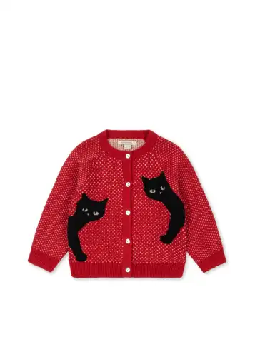 Kardigan BELOU Konges Sloejd - CAT ROUGE