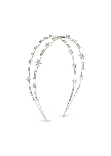 Opaska do włosów  SPARKLY STAR Konges Sloejd - SILVER MIX