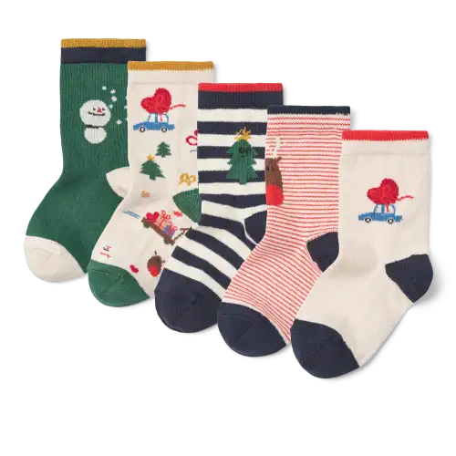 Skarpetki Silas 5-pack Liewood -  FESTIVE / SANDY MULTI MIX