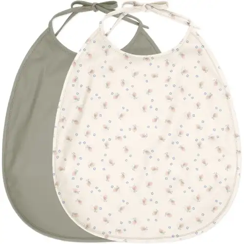 Kolorowy  śliniak obiadowy 2-Pak Konges Sloejd - BRISE D´ETE